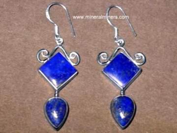 Genuine Lapis Lazuli Earrings